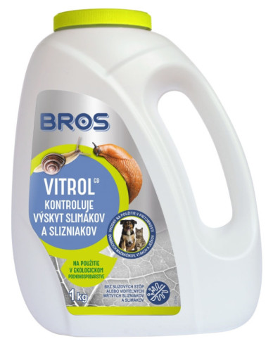 Bros Vitrol GB 1kg - prípravok proti slimákom
